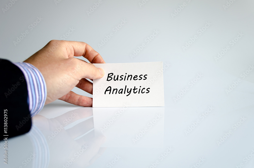 Business analytics text concept Business analytics text concept