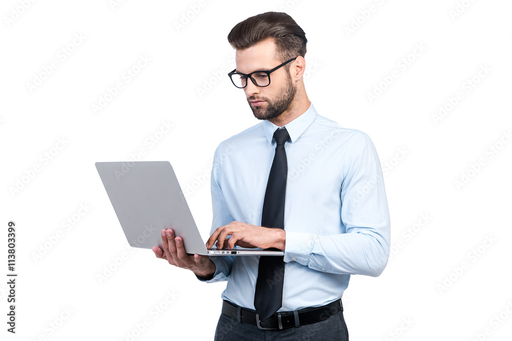 Concentrated on work. Concentrated on work.