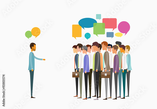 group people business meeting and business communication concept