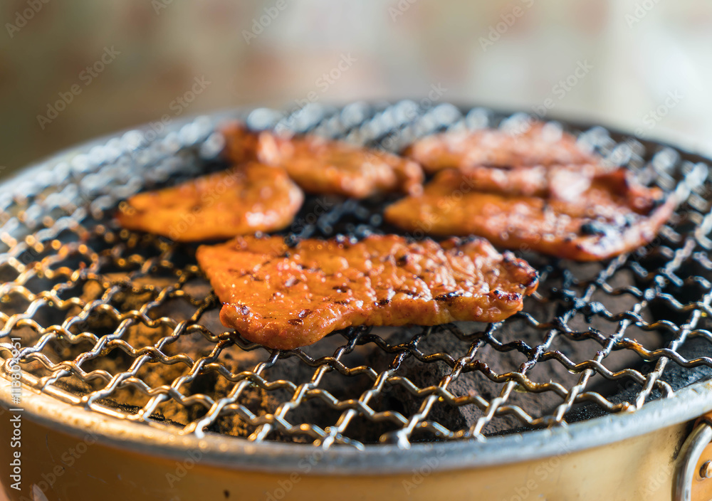 pork on charcoal grill pork on charcoal grill