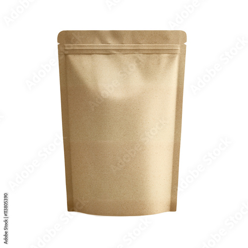 Blank foil bag on neutral backgroundBlank foil bag on neutral background