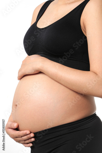 pregnant asian woman