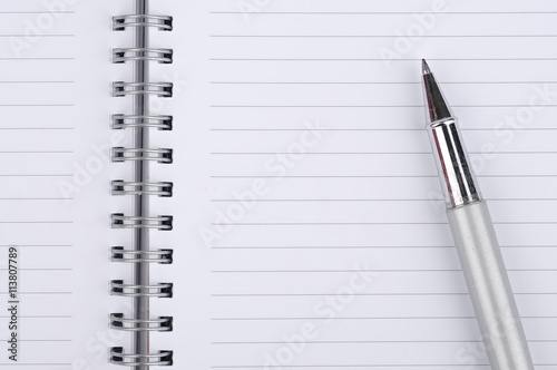 Pen With Blank Notebook