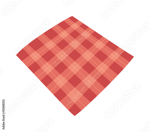 Tablecloth vector illustration.