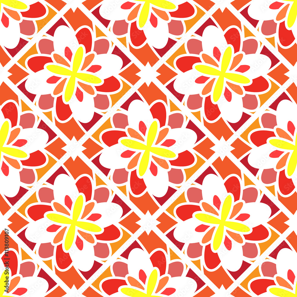 Fototapeta premium Geometric seamless pattern