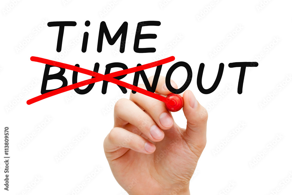 Burnout Timeout Concept Burnout Timeout Concept
