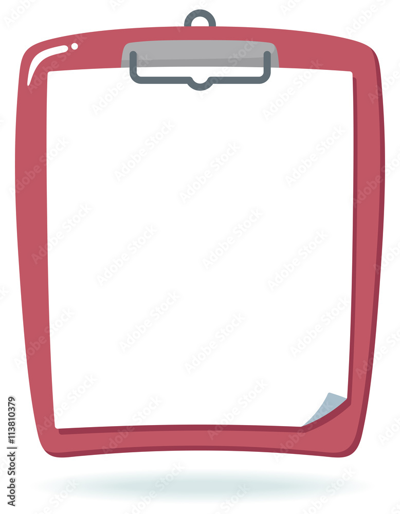 Blank clipboard isolated on white Blank clipboard isolated on white