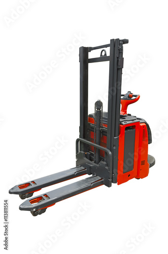 Pallet stacker isolated on a white background
