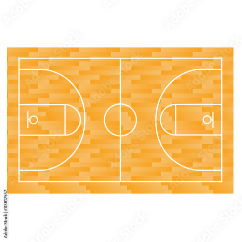 Basketball field, court, yard, FIBA, infographics, horisontal