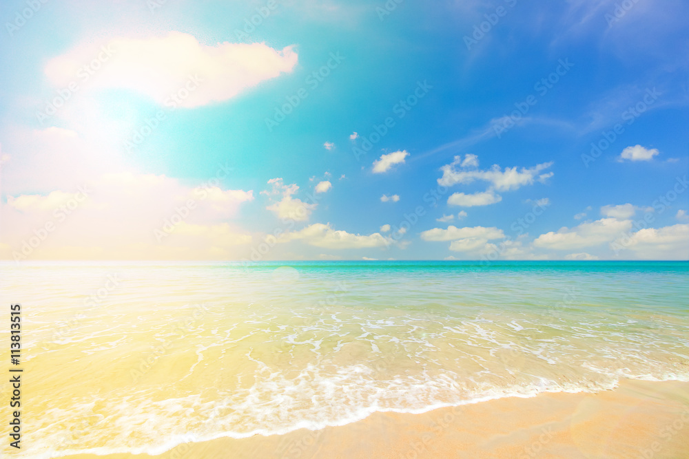 Beautiful sky with sea on the peaceful beach for relax, beach background. Beautiful sky with sea on the peaceful beach for relax, beach background.
