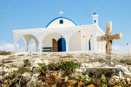 The Church of Saint Thecla on the Mediterranean sea in Ayia NAPA photo