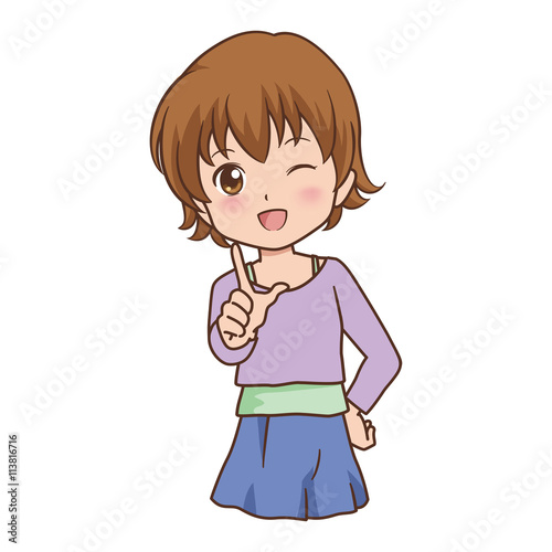 女の子 指差し イラスト Stock ベクター Adobe Stock 女の子 指差し イラスト Stock ベクター Adobe Stock