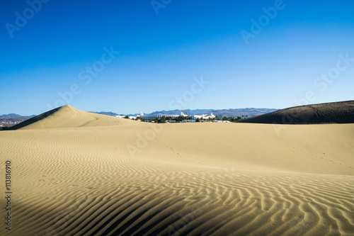 Panorama View from Maspalomas Dunes    Spain