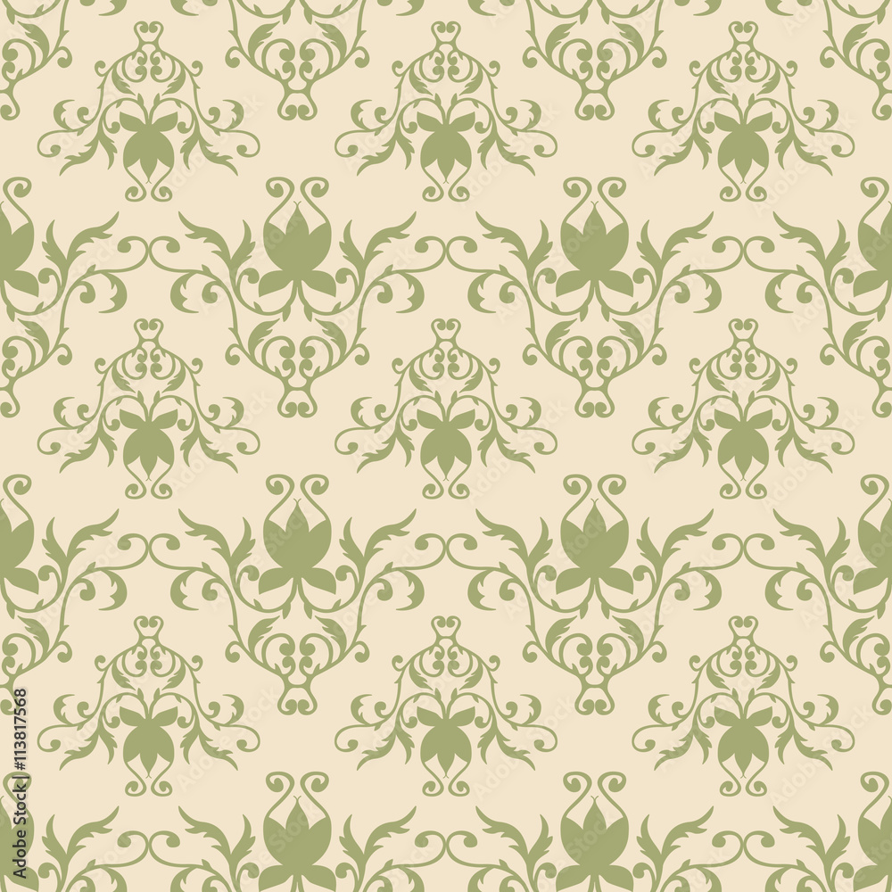 Obraz premium Seamless pattern vintage style. Background, , cover, fabric