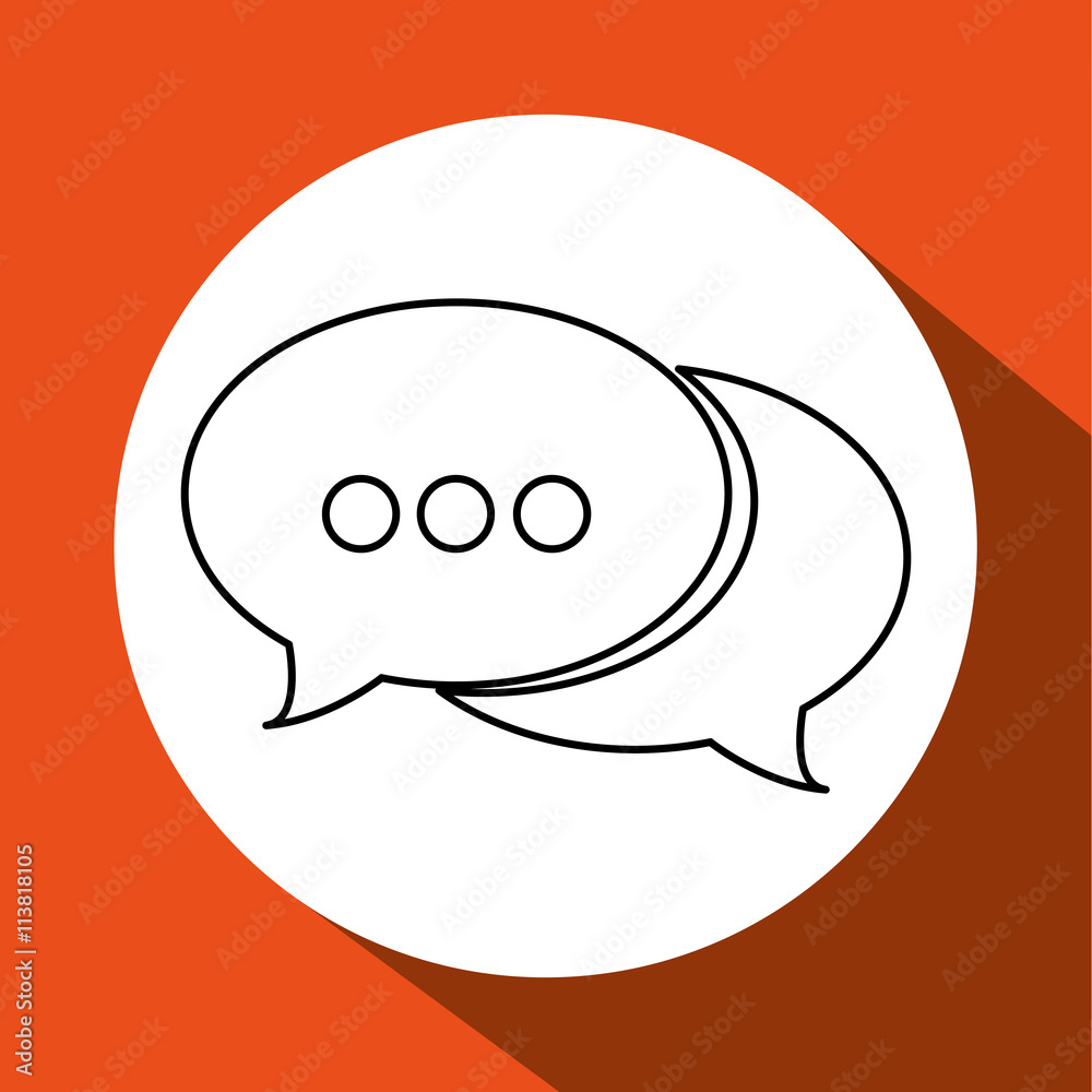 Communication design. Media icon. Flat illustration Communication design. Media icon. Flat illustration