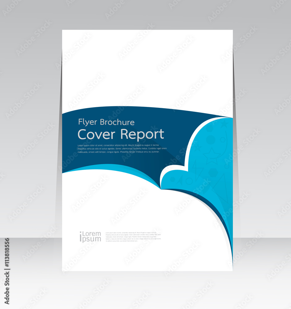 Fototapeta premium Vector design for Cover Report Brochure Flyer Poster in A4 size