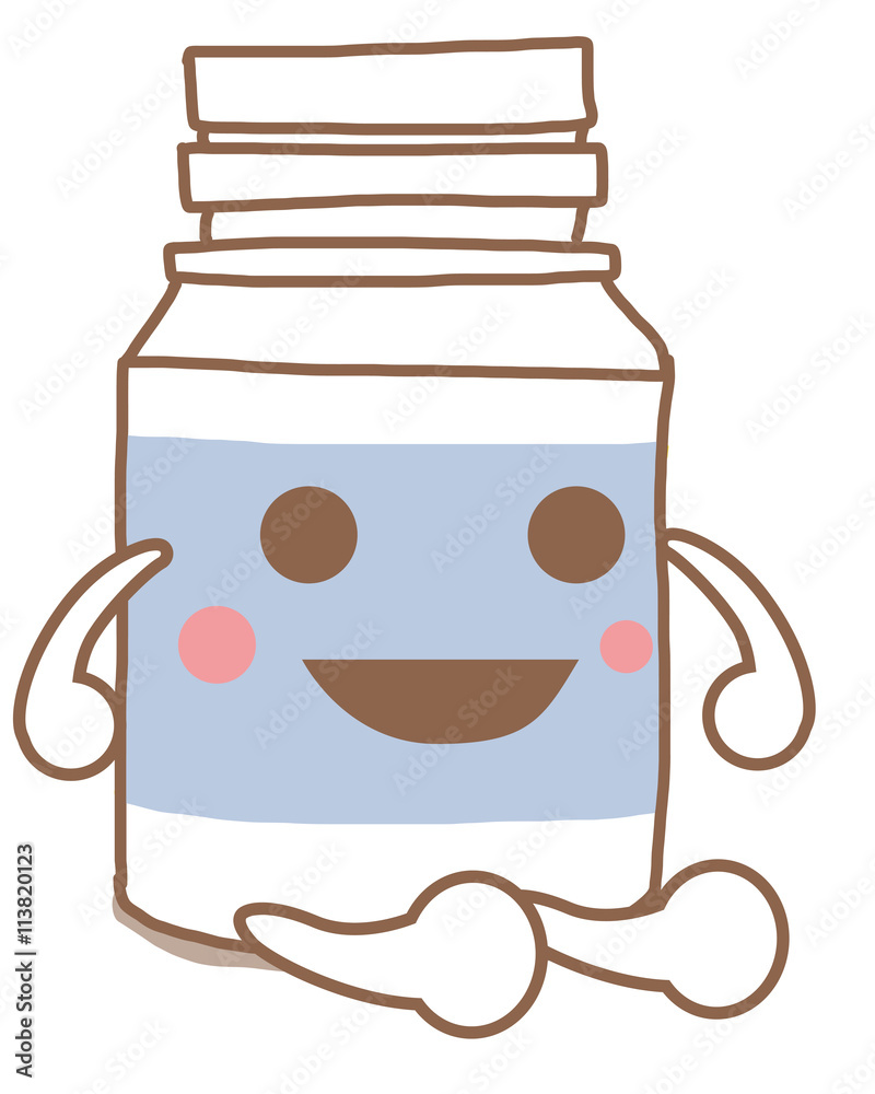 サプリメントくん 健康と美容のイラスト素材 Stock Illustration Adobe Stock