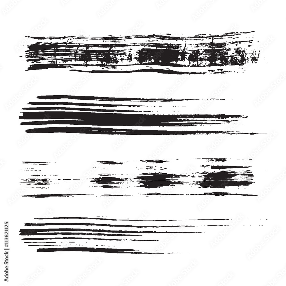 Grunge brushes set. Grunge brushes set.