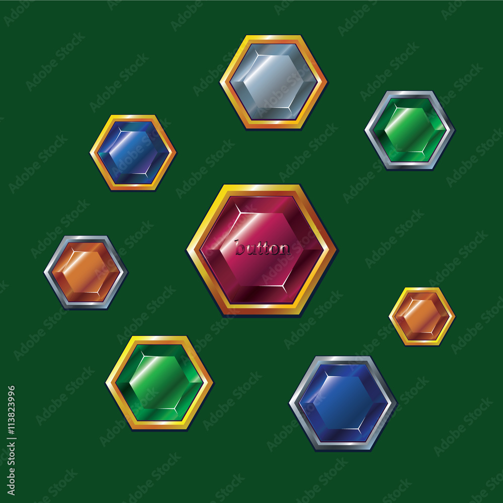 buttons set ruby buttons set ruby