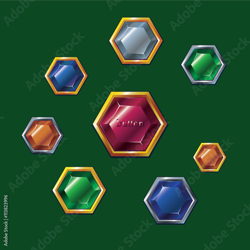 buttons set ruby