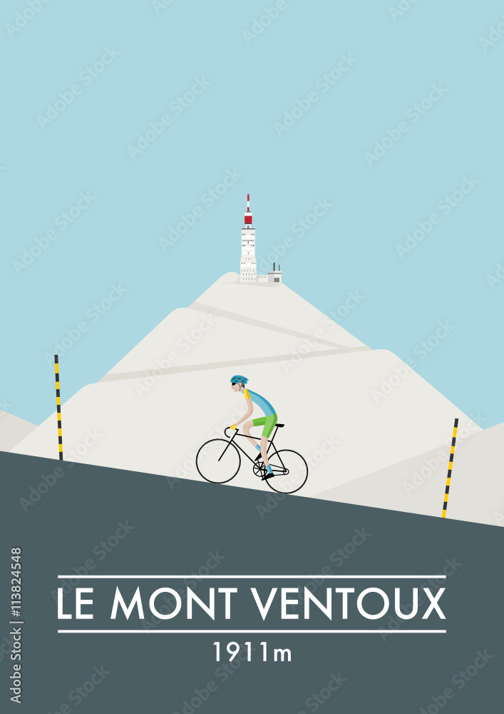 Aluminium schilderij met Le mont ventoux #113824548
