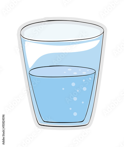 water drink icon. Organic and healthy food design. vector graphi