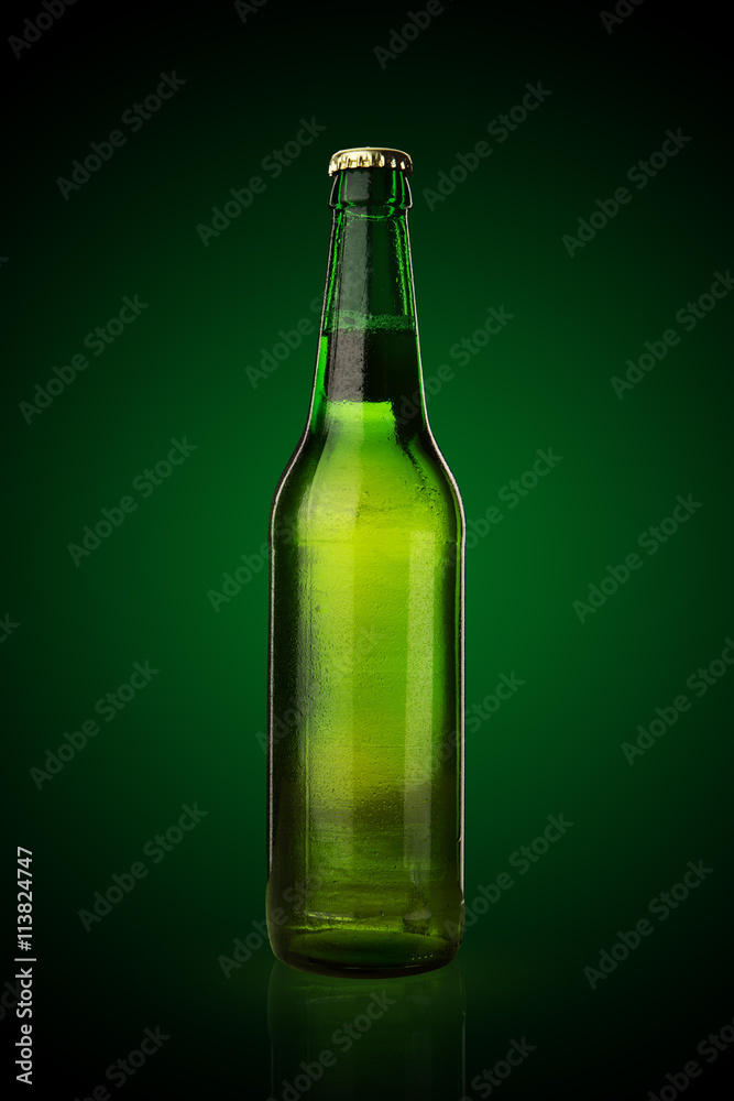 Cold wet beer bottle Cold wet beer bottle
