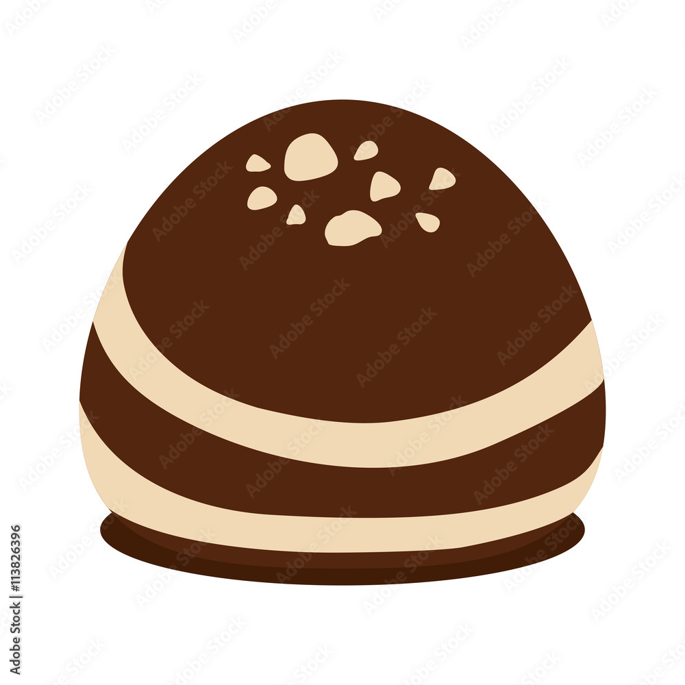 Chocolate icon. Dessert or sweet design. vector graphic Chocolate icon. Dessert or sweet design. vector graphic