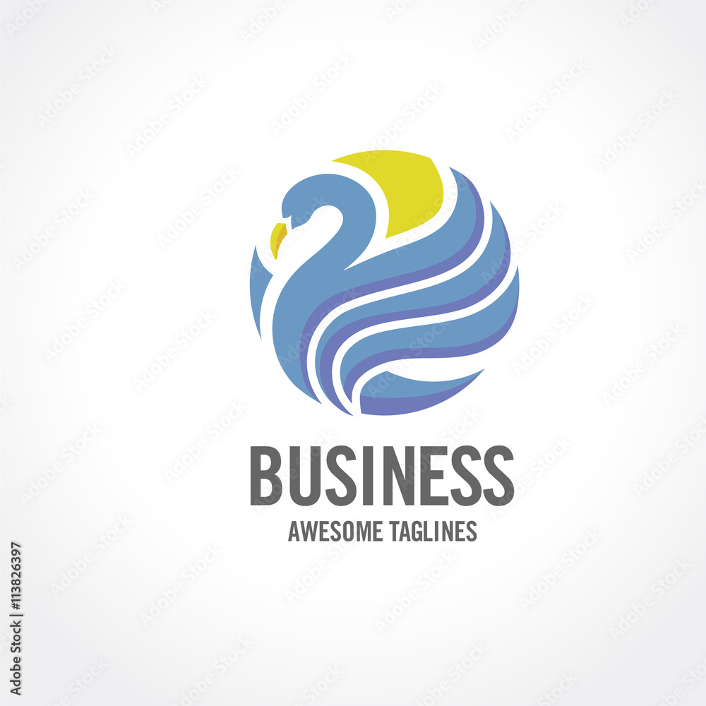 swan logo design, Beauty and Elegant logo sign. Animal logo sign swan logo design, Beauty and Elegant logo sign. Animal logo sign