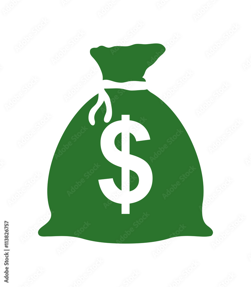 Money bag icon. Money and Financial item design. vector graphic Money bag icon. Money and Financial item design. vector graphic
