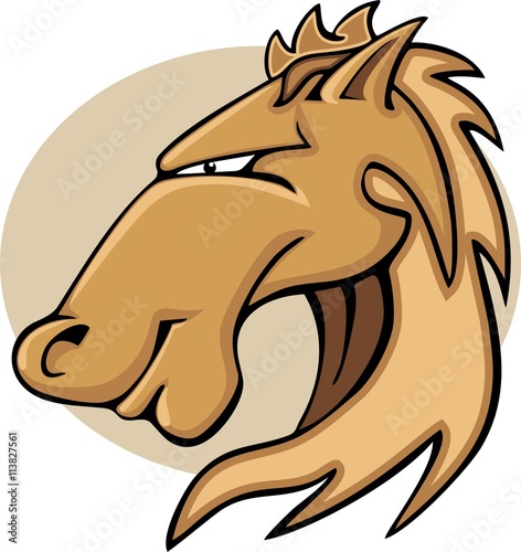 Wild Horse or Stallion Graphic Mascot