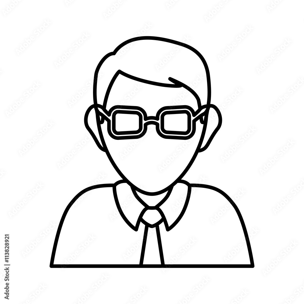 Avatar man icon. People design. vector graphic