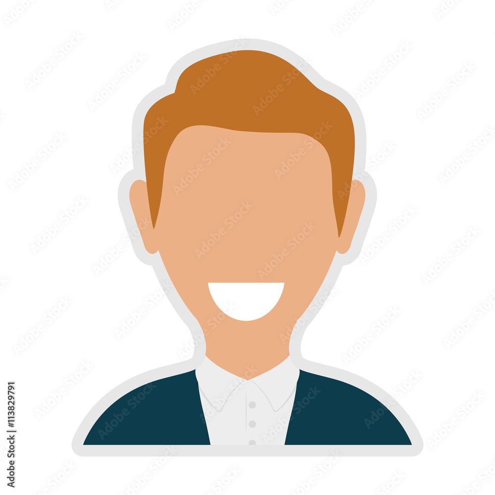 Avatar man icon. People design. vector graphic Avatar man icon. People design. vector graphic