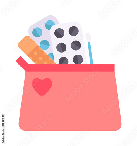 Contraceptives vector illustration.