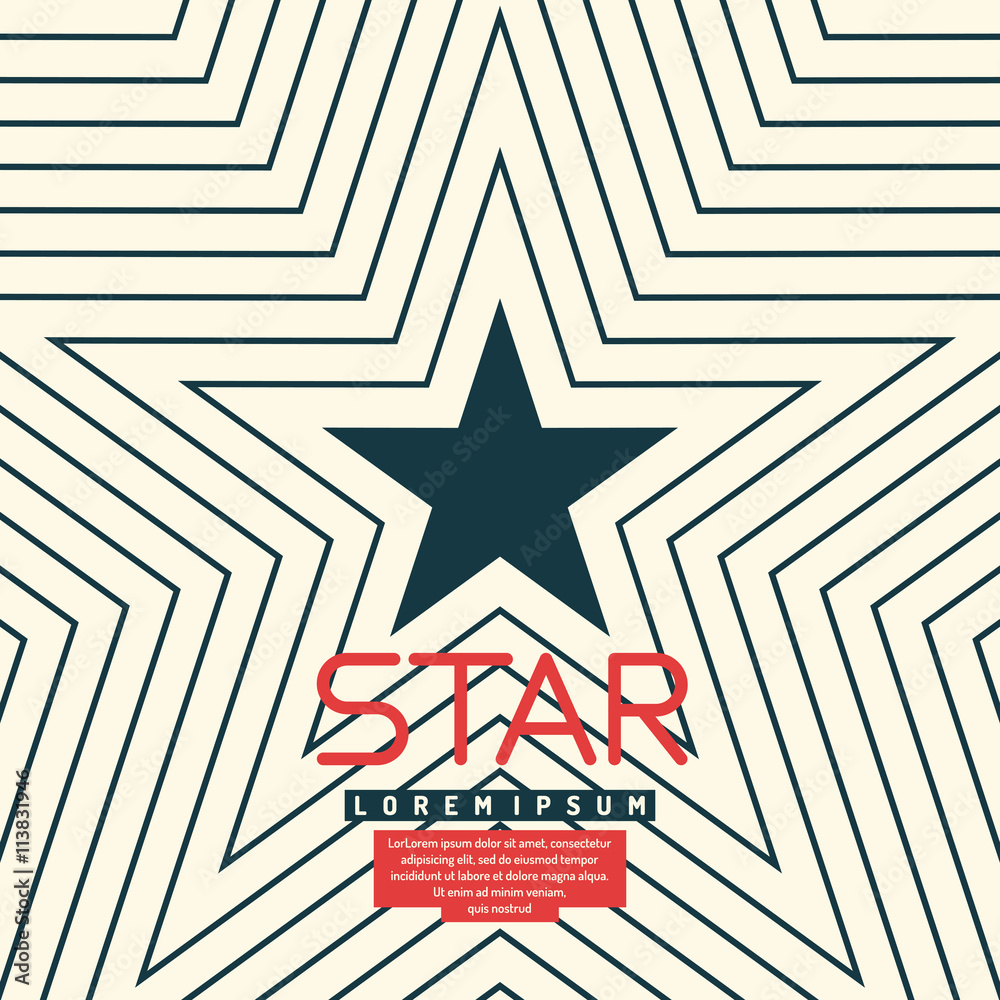 Vector illustration of dark blue star Vector illustration of dark blue star