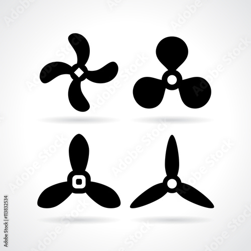 Propeller screw vector icon