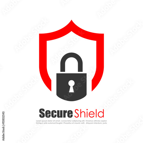 Secure protection abstract logo
