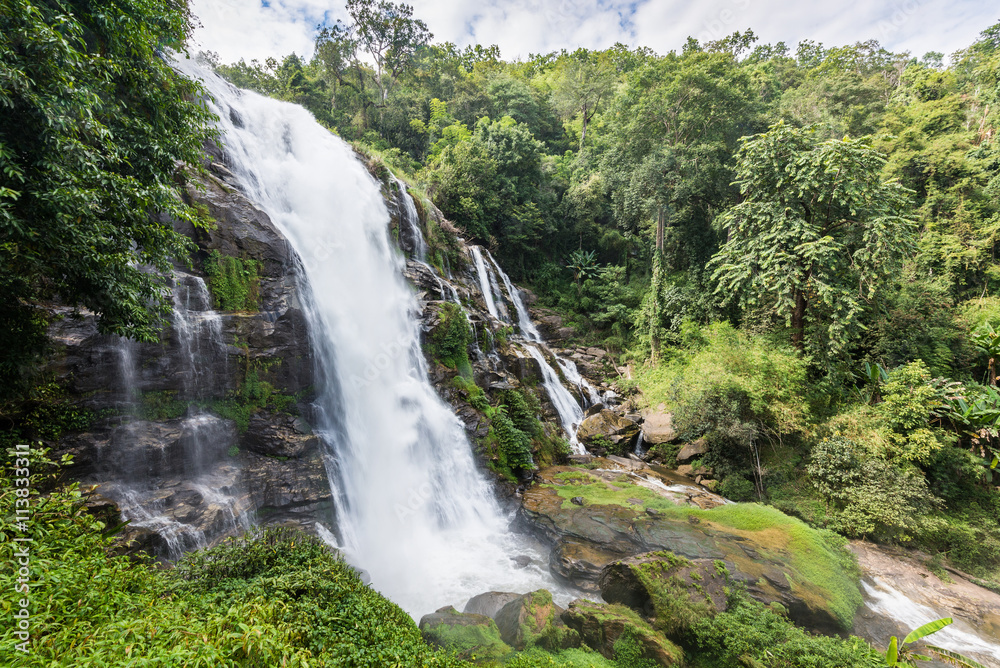 Beautiful big waterfall in the national park of Thailand Beautiful big waterfall in the national park of Thailand