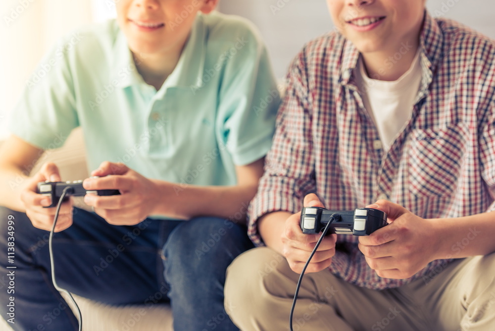 Teenage boys at home Teenage boys at home