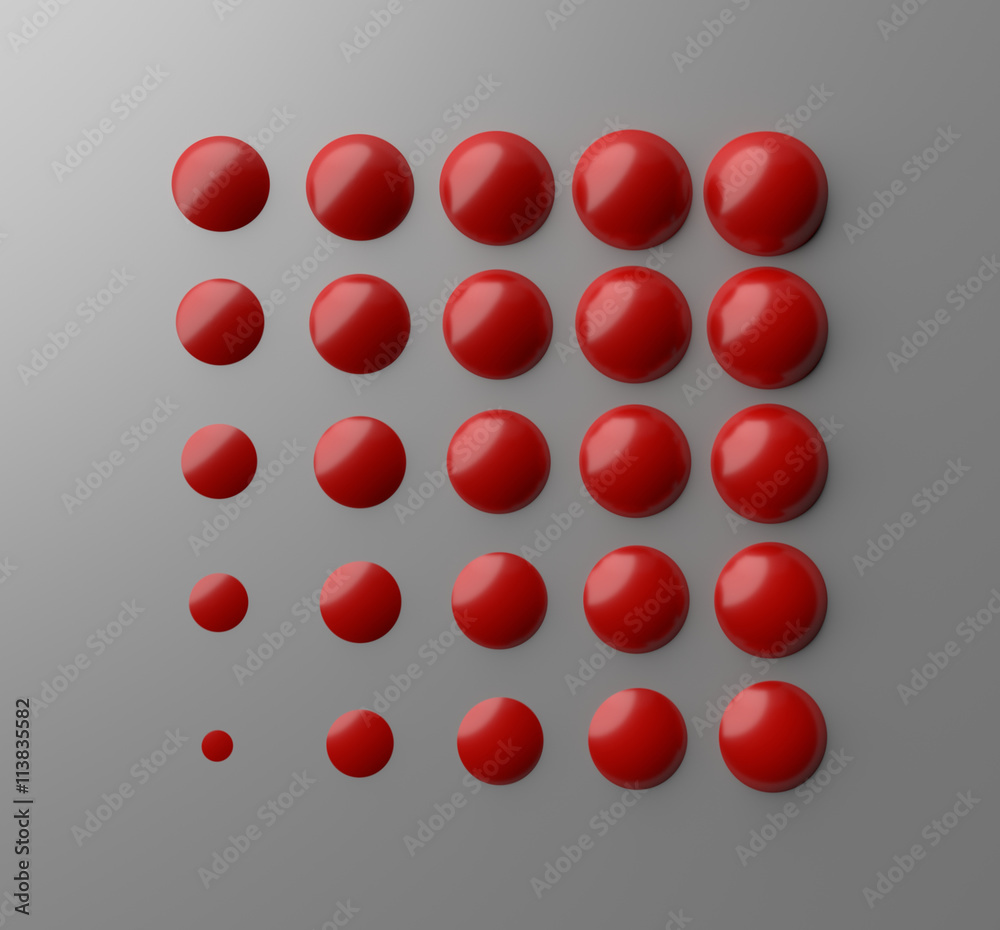 3D balls abstract composition 3D balls abstract composition