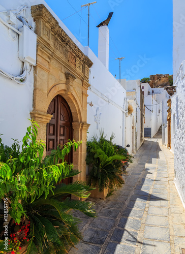 Lindos is the most popular tourist place on the Rhodes island