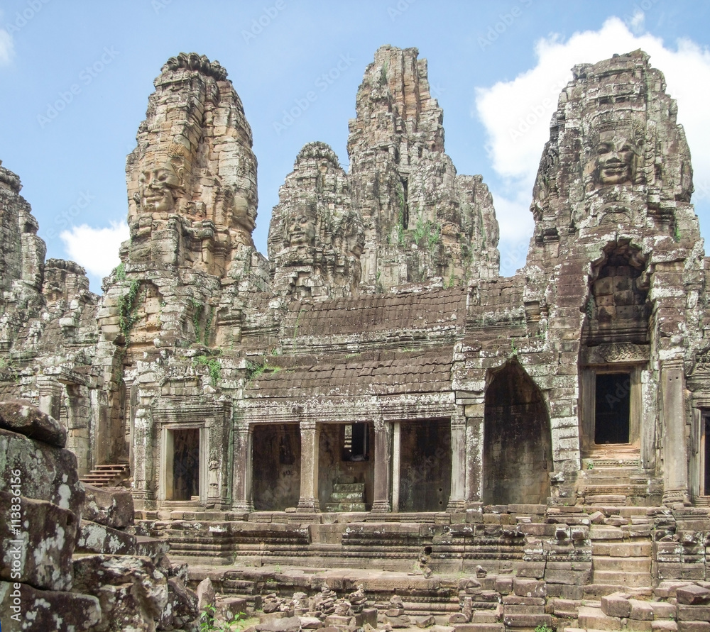 Bayon temple in Cambodia