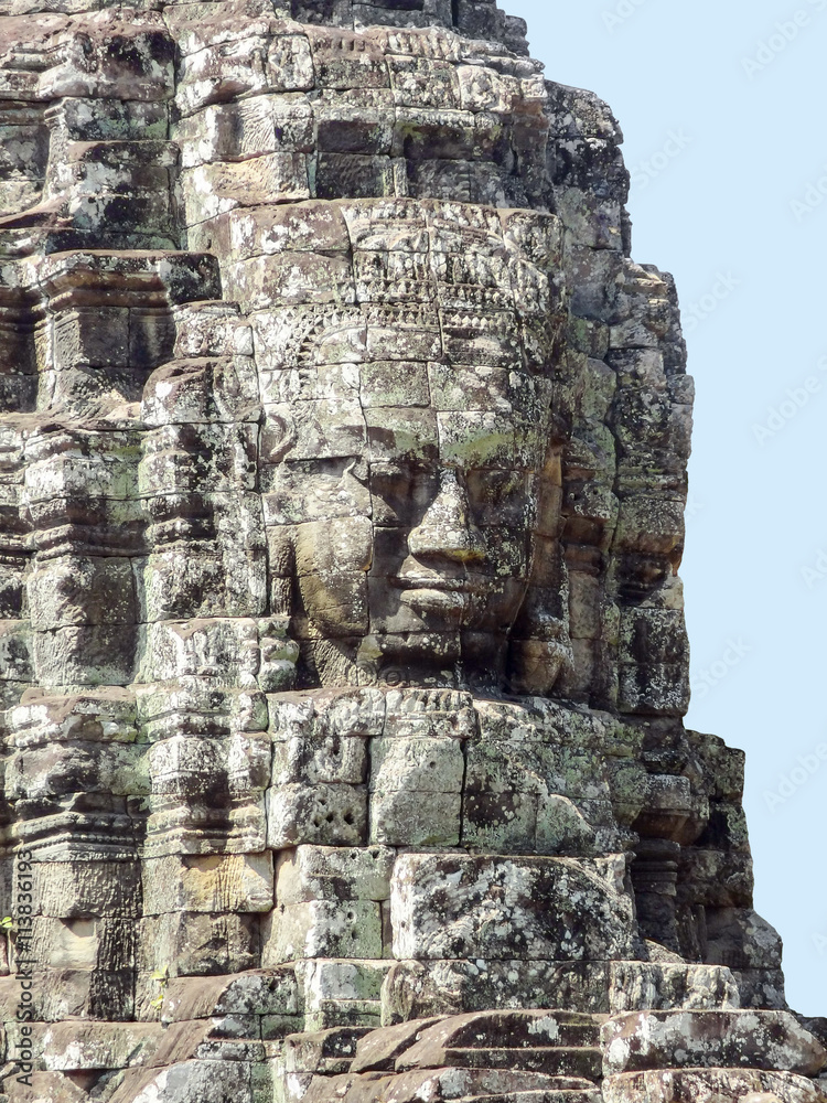 sculpture detail at the Bayon temple