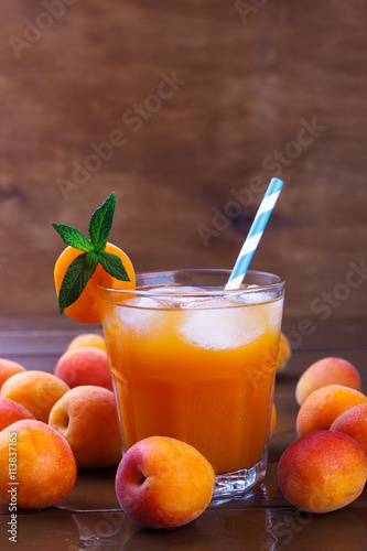 Fresh apricot juice
