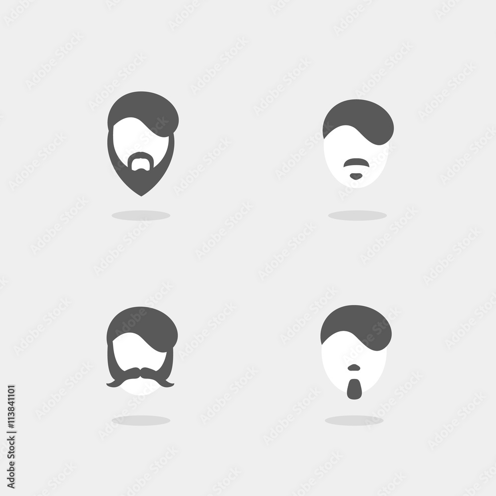 Vector set of hipster style Vector set of hipster style