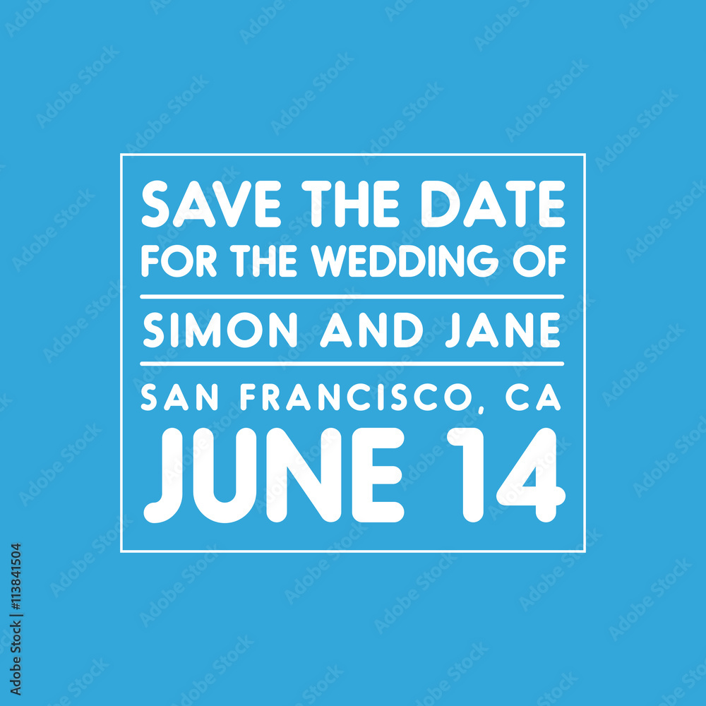 Save the Date vector wedding invitation Save the Date vector wedding invitation