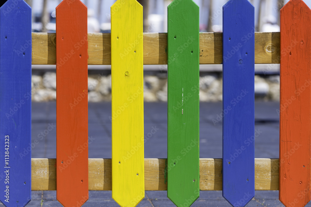 Wooden fence. Wooden fence.