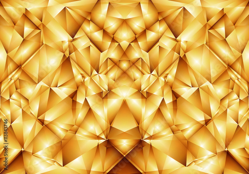 Golden abstract ornament