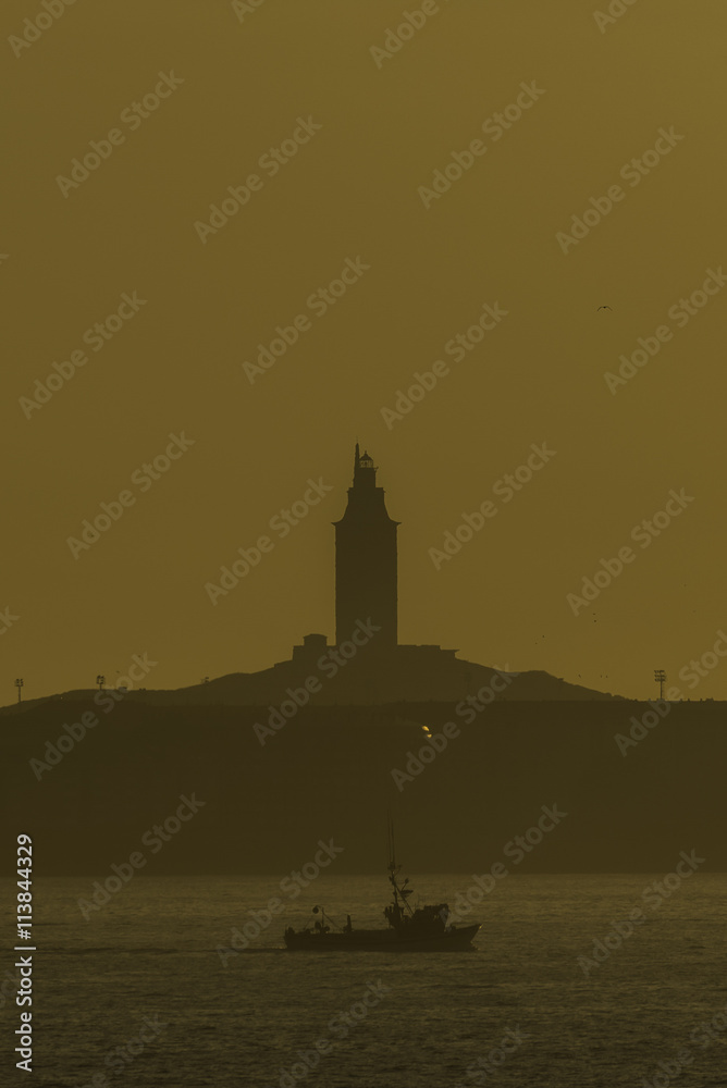 Fototapeta premium Torre de Hercules (La Coruña, España).