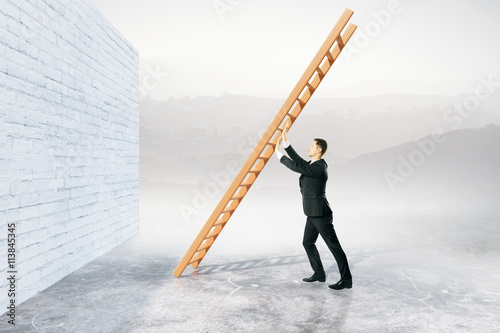 Fotografia Obstacle overcoming concept